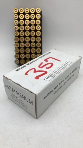 (50) Rds 357 Magum Ammo. 125GR.