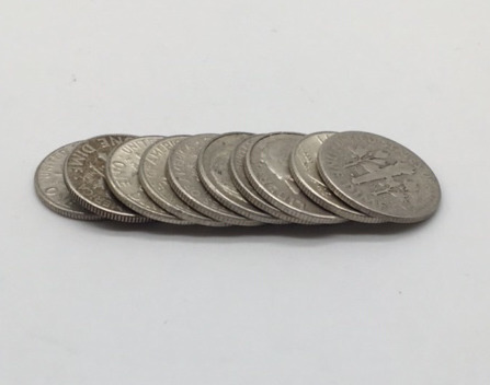 (10) 90% Silver Dimes