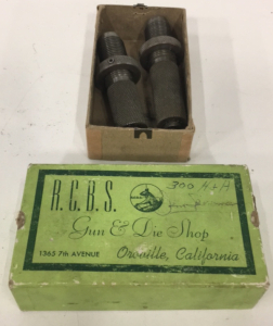 Vintage RCBS Gun And Die Shop 2-Die Set 300 H&H