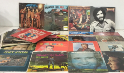 (32) Vintage Rock N Roll And Country Vinyl Records Including Kenny Rogers