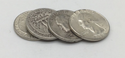 (4) 90% Silver Quarters