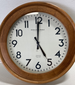 23&rdquo; Wood Frame Wall Clock