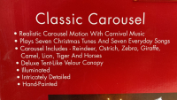 Classic Carousel Holiday Decoration - 4