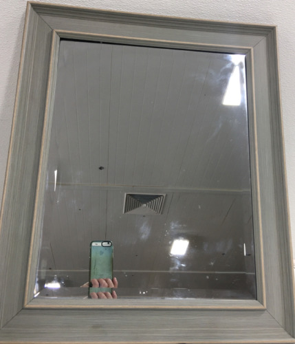 Large Wood Framed Mirror