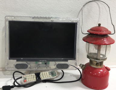 (1) 13” Amp’d HDTV & Remote (1) Coleman Lantern