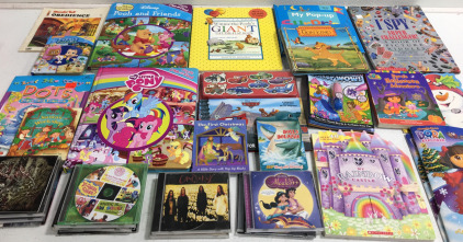 (19) Assorted Kids Books (10+) Assorted CD’s