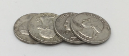 (4) 90% Silver Quarters