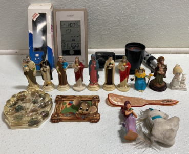 Small Religious Figures, Home Weather Station, King Phone Cell Attachment, and more