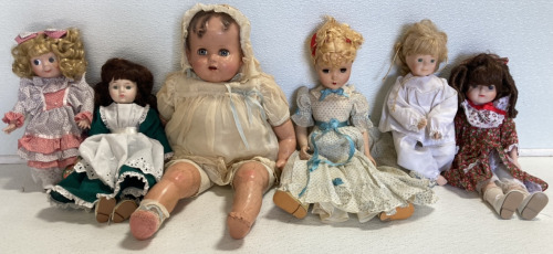 (6) Antique Porcelain Dolls