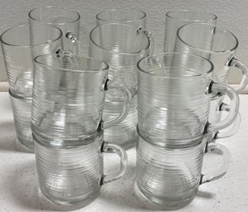 (16) Glass Mugs