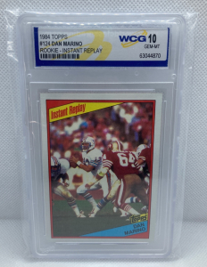 Graded 10 Gem-MT 1984 Topps #124 Dan Marino Rookie Card