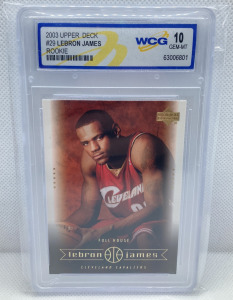 Graded 10 Gem-MT 2003 Upper Deck #29 Lebron James Rookie Card