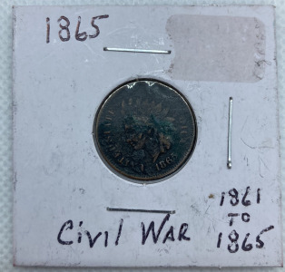 1865 Civil War Indian Penny