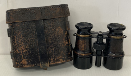 Vintage Binoculars With Case