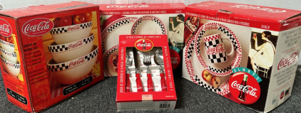 Complete Collectible Dine-In Stoneware Coca-Cola Set