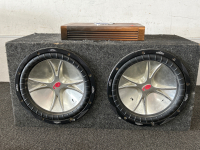 KICKER 12” Subwoofers with Planet Audio ANARCHY Amplifier