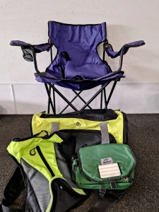 Purple Foldable Camping Chair And More