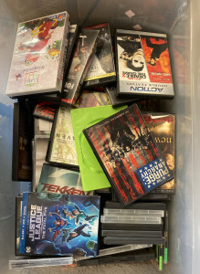 Tote of DVDs