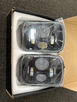 New Pair of LED Headlights for Jeep Wrangler YJ Cherokee