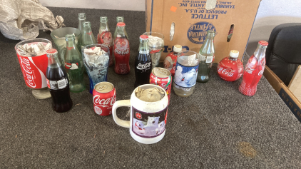 Coca-Cola Memorabilia including Vintage Coke Bottles