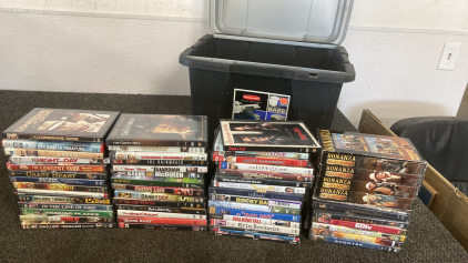56 DVDs And 4 VHS