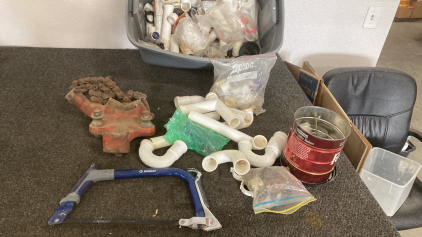 PVC Piping, Tools, and Hardware