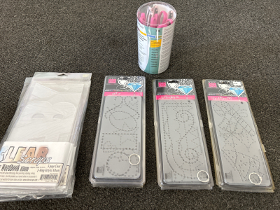 Cutter Bee Decorative Scissors (8 shapes), Stencils: Christmas (2), Borders (2), Glitz (4) and Baby Wordbook Album (4)