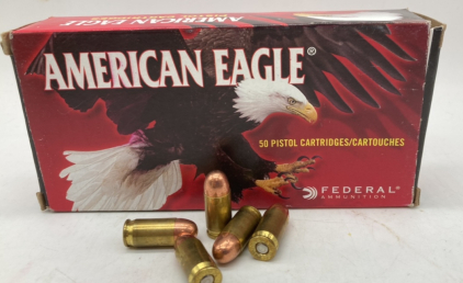 (50) Rds American Eagle 380 auto 95gr. FMJ