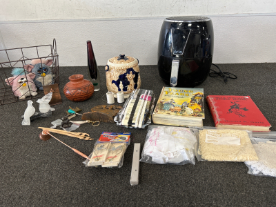 Aria Air Fryer (Works!), Vintage Furbies, Decorative Ceramic Container and More!