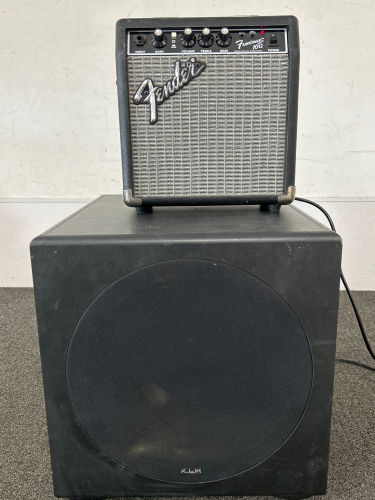 Fender Frontman 10G Guitar Amp and KLH Amplified Subwoofer System