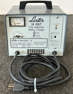 Lester 24 Volt Automatic Battery Charger, Unable to Test, Requires Rewiring, Please Inspect
