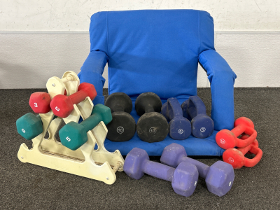 Weight Set and Stadium Chair