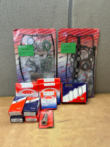 Engine Overhaul Gasket Sets, Piston Rings, Battery Post And Terminal Cleaner and Engine Valves