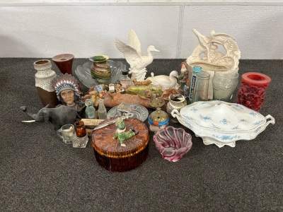 Vintage Glassware, Ceramic Decor, Knick Knacks and Collectibles