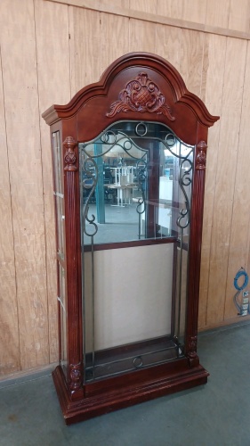 Wood and Glass Curio Cabinet