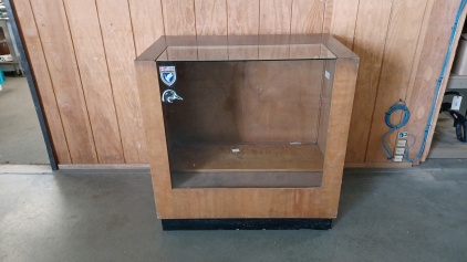 Wood and Glass Display Cabinet