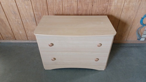 2-Drawer Wood Nightstand