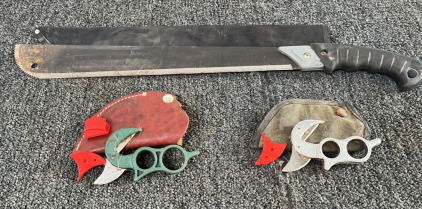 2 Field Dressing Knifes and 1 machete