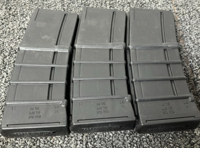 (3) 30 Round M-16 or AR-15 Mags