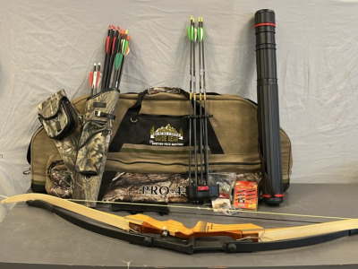 (2) String Bows W/ Arrows, Blacks Creek Soft Case and More