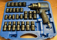 (2) Blue Power Cornwell Air Compressed Socket Gun w/ Sockets - 2