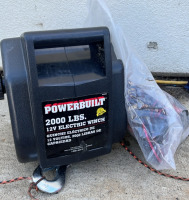 Powerbuilt 2000 Lbs 12v Electric Winch ( Untested)