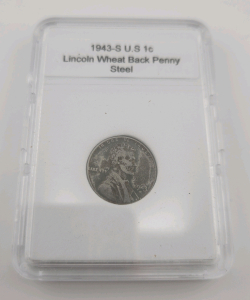 1943-S U.S 1c Lincoln Wheat Back Penny Steel