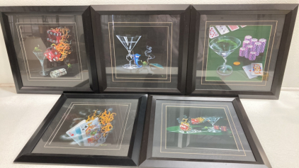 (5) Framed Godard Casino Contemporary Art