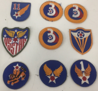 (9) Original Vintage WW2 US Army Air Force Corps Patches Including 1ST Air Force Patch!!