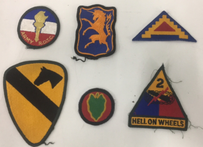 (6) Vintage Original WW2 US Army Military Patches Including 24th Infantry Brigade Patch!!