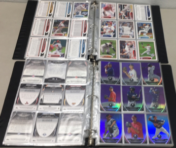 (1) Binder Of (200) 2012 Topps Opening Day Baseball Cards (1) Binder Of (200) 2012 Bowman Chrome and Platinum Baseball Cards