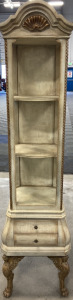 Open Display Shelf w/ Ornate Legs