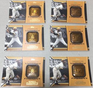 (6) 2012 Topps Roberto Clemente Commemorative World Series Ring Cards