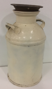 Vintage Metal 24” Milk Can With lid